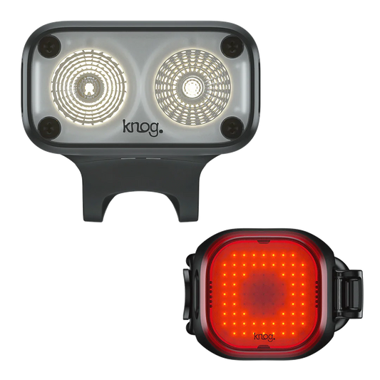 Knog Blinder Road 400 & Blinder Mini Square Light Set